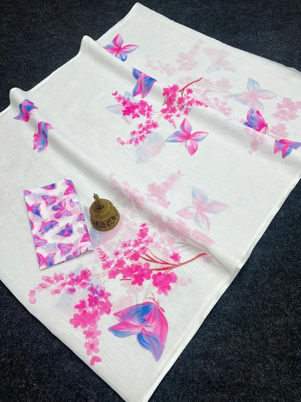 White_Linen_Phoolwari_Whisper_Lightweight_Drape_with_Bloom_Print_For_Women