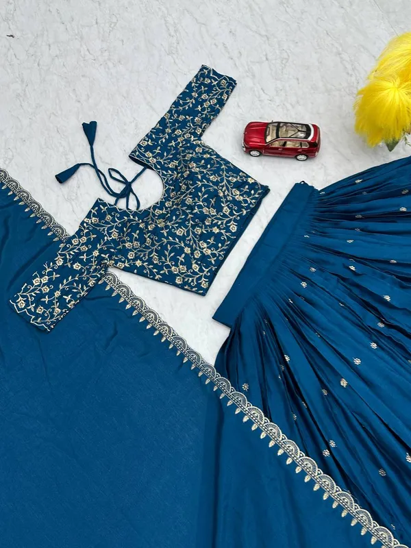Blue_Chinon_Elegant_Ready-to-Wear_Lehenga_Set_With_Blouse_and_Dupatta_For_Women