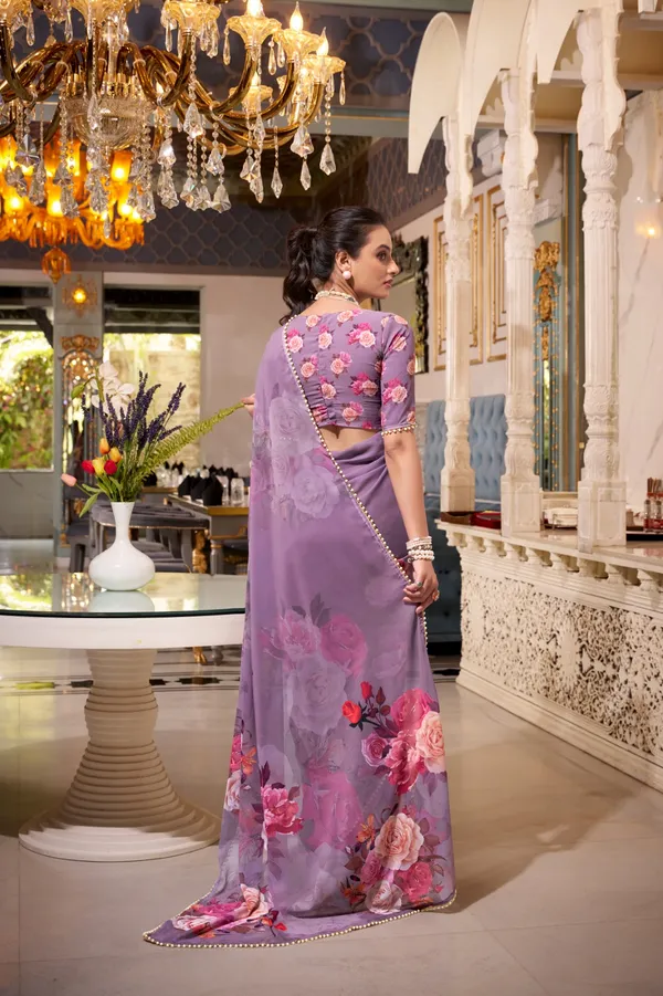 Light_Pink_georgette_printed_saree_with_Pearl_lace_border_For_Women
