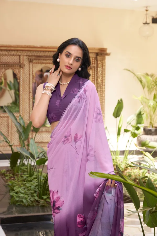 Lavender_Georgette_Marble_Digital_printed_saree_with_Pearl_lace_border_For_Women