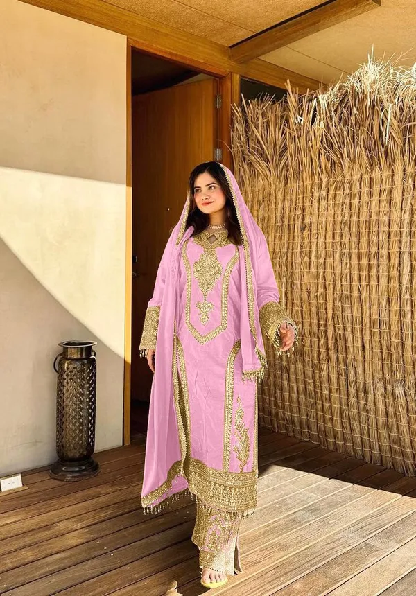 Light_Pink_Heavy_Chinon_Silk_With_Heavy_Embroidery_Work_For_Women