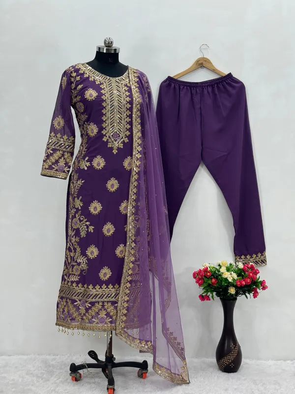 Purple_Heavy_Faux_Georgette_And_Chain_Sequence_Work_Designer_Pakistani_Salwar_Suit_For_Women