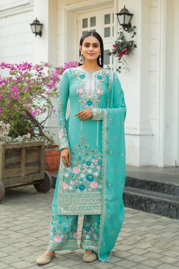 Aqua_Green_Thread_Work_Palazzo_Suit_For_Women