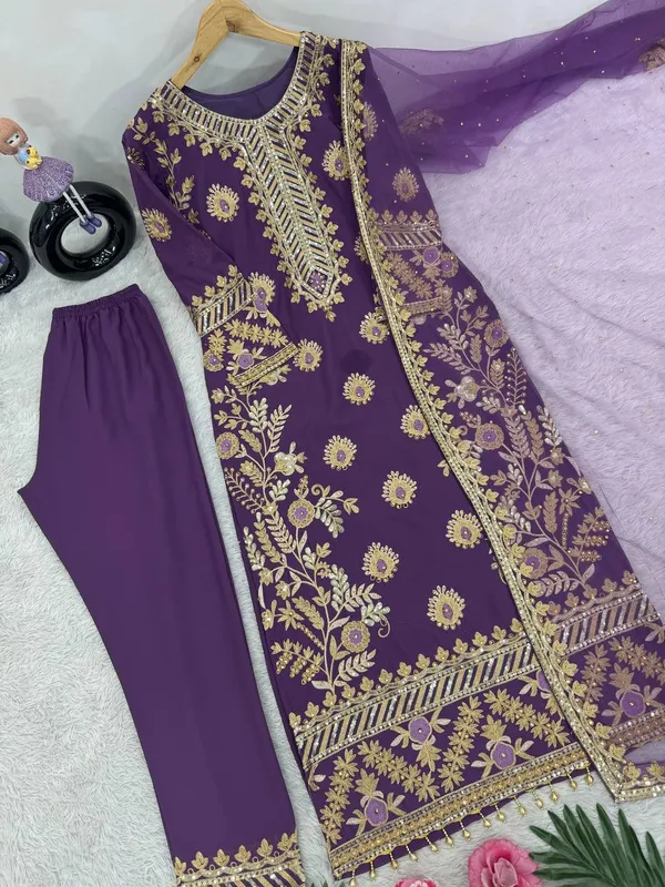 Purple_Heavy_Faux_Georgette_And_Chain_Sequence_Work_Designer_Pakistani_Salwar_Suit_For_Women