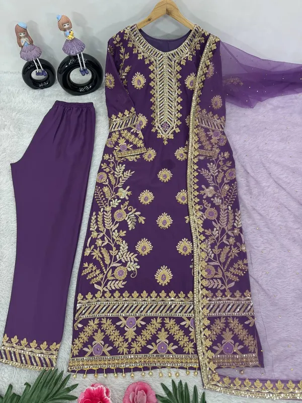 Purple_Heavy_Faux_Georgette_And_Chain_Sequence_Work_Designer_Pakistani_Salwar_Suit_For_Women