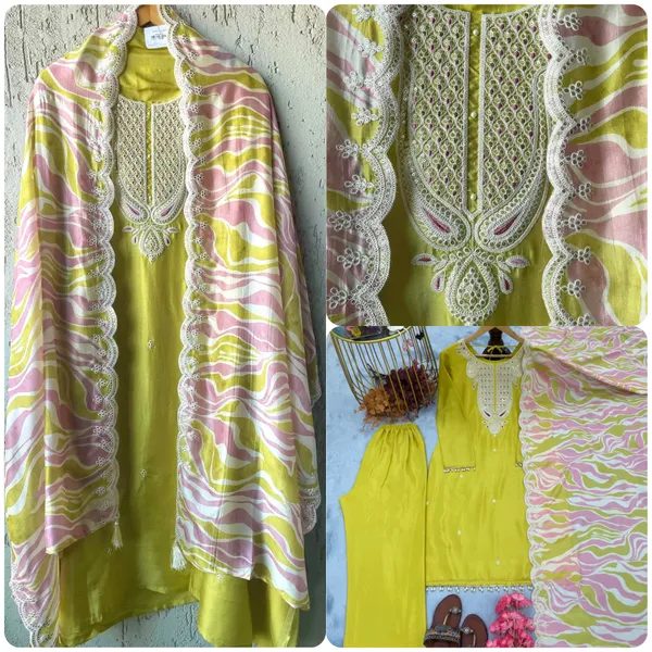 Lemon_Green_Pure_Chinon_Silk_With_Embroidery_5Mm_Sequence_Work_Salwar_Suit_For_Women
