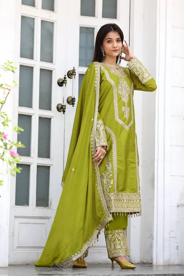 Parrot_Green_Art_Silk_Embroidered_With_Work_Salwar_Suit_For_Women