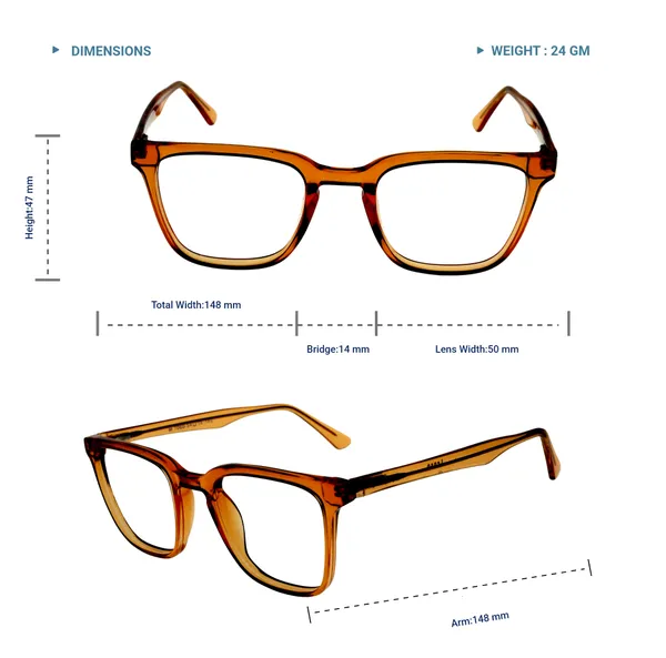 Transparent_Brown_Wayfarer_Shaped_Premium_Acetate_Full_Rim_Lightweight_Premium_Eye_Frames_For_Unisex_|_Blue_Ray_Zero_Power