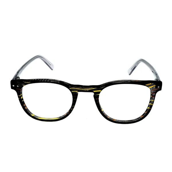 Yellow_&_Black_Round_Shaped_Premium_Acetate_Full_Rim_Lightweight_Premium_Eye_Frames_For_Unisex_|_Blue_Ray_Zero_Power