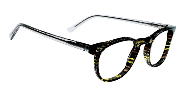 Yellow_&_Black_Round_Shaped_Premium_Acetate_Full_Rim_Lightweight_Premium_Eye_Frames_For_Unisex_|_Blue_Ray_Zero_Power