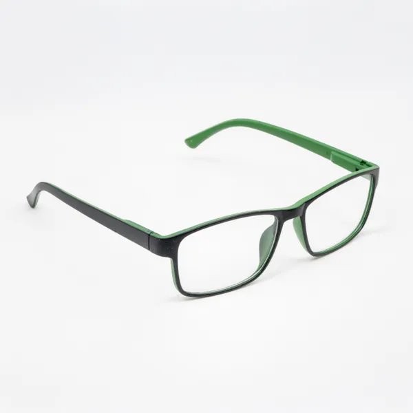 Black_&_Green_Recatngle_Shape_Tr_Full_Rim_Frames_Lightweight_Eyeframes_And_Eyewear_For_Unisex_|_Blue_Ray_Zero_Power