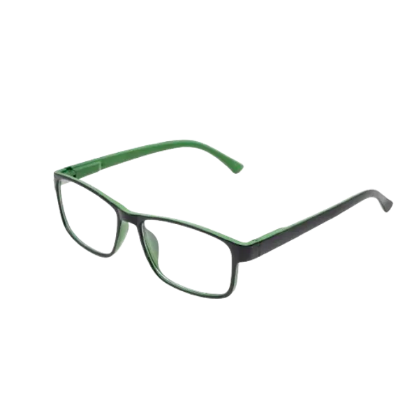 Black_&_Green_Recatngle_Shape_Tr_Full_Rim_Frames_Lightweight_Eyeframes_And_Eyewear_For_Unisex_|_Blue_Ray_Zero_Power