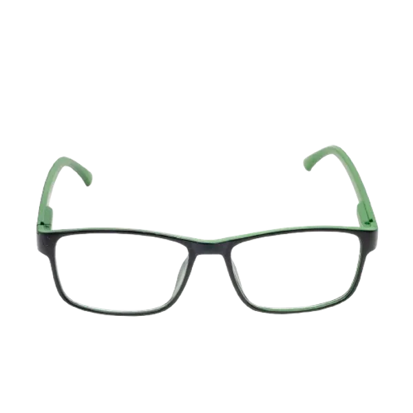 Black_&_Green_Recatngle_Shape_Tr_Full_Rim_Frames_Lightweight_Eyeframes_And_Eyewear_For_Unisex_|_Blue_Ray_Zero_Power