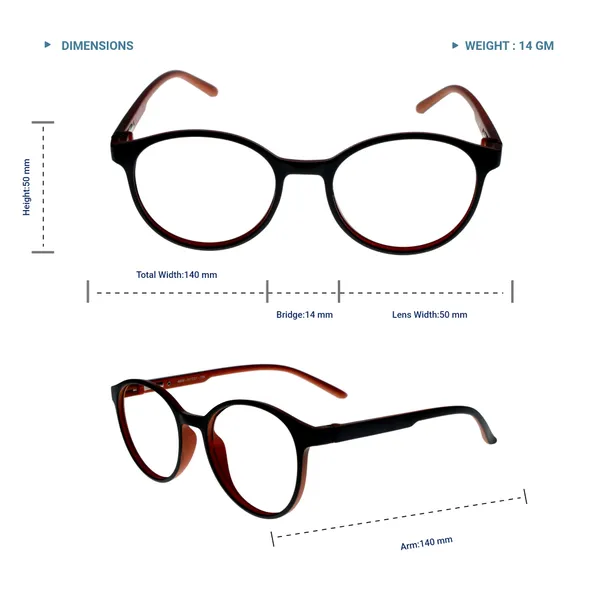 Black_&_Orange_Round_Shape_Tr_Full_Rim_Frames_Lightweight_Eyeframes_And_Eyewear_For_Unisex_|_Blue_Ray_Zero_Power