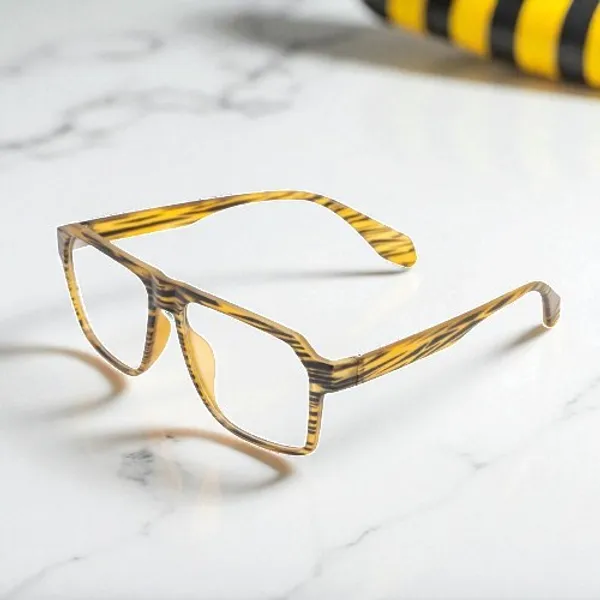 Yellow_&_Black_Tr_Full_Rim_Leopard_Print_Eye_Frames_For_Unisex_|_Blue_Ray_Zero_Power