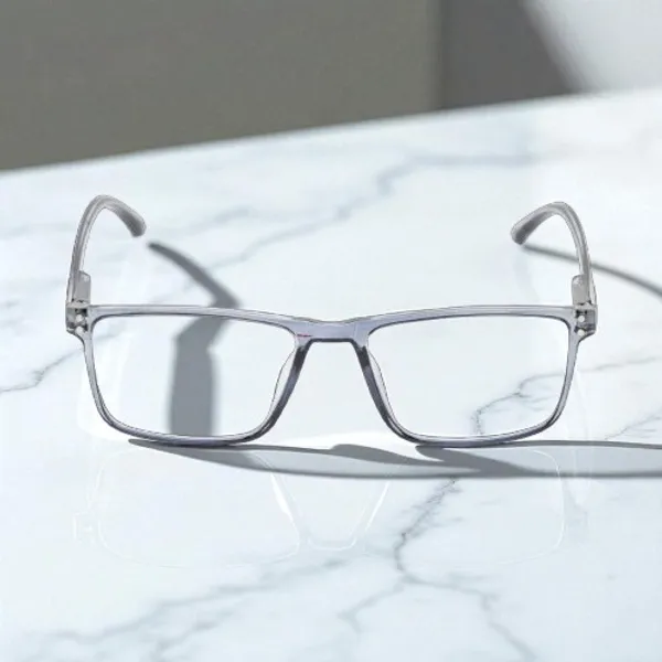 Transparent_&_Gray_Square_Shape_Tr_Full_Rim_Frames_Lightweight_Eyeframes_And_Eyewear_For_Unisex_|_Blue_Ray_Zero_Power