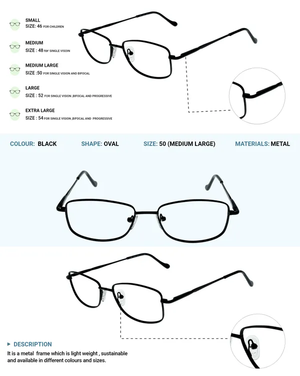 Black_Premium_Metal_Frames_For_Unisex_|_Blue_Ray_Zero_Power