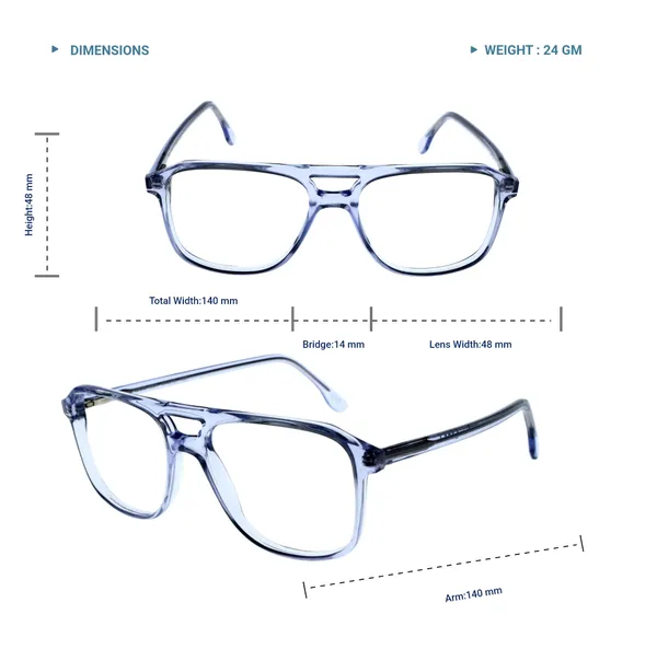 Transparent_Blue_Aviator_Shaped_Premium_Acetate_Full_Rim_Lightweight_Premium_Eye_Frames_For_Unisex_|_Blue_Ray_Zero_Power