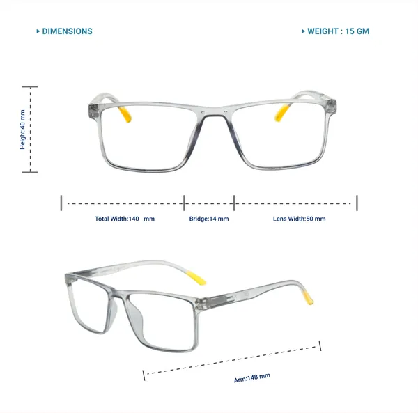 Grey_&_Yellow_Square_Shape_Tr_Full_Rim_Frames_Lightweight_Eyeframes_And_Eyewear_For_Unisex_|_Blue_Ray_Zero_Power