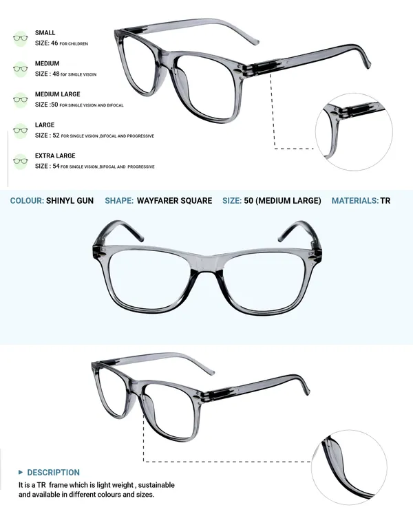 L_Gun_Wayfarer_Shape_Tr_Full_Rim_Frames_Lightweight_Eyeframes_And_Eyewear_For_Unisex_|_Blue_Ray_Zero_Power