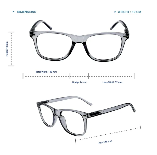 L_Gun_Wayfarer_Shape_Tr_Full_Rim_Frames_Lightweight_Eyeframes_And_Eyewear_For_Unisex_|_Blue_Ray_Zero_Power