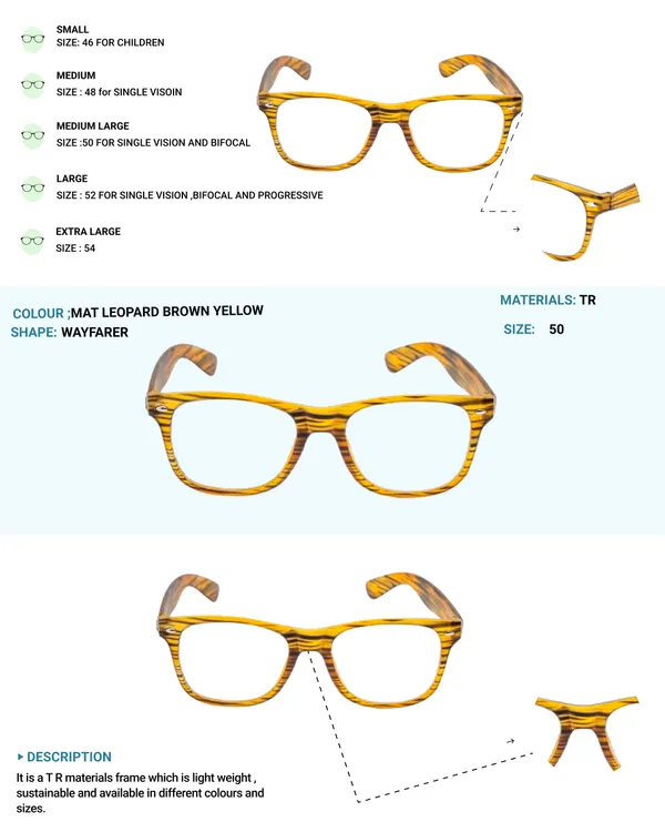 Brown_&_Yellow_Wayfarer_Shape_Tr_Full_Rim_Frames_Lightweight_Eyeframes_And_Eyewear_For_Unisex_|_Blue_Ray_Zero_Power