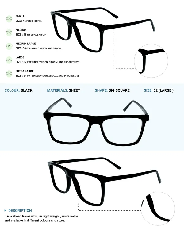 Black_Glossy_Square_Shaped_Premium_Acetate_Full_Rim_Lightweight_Premium_Eye_Frames_For_Unisex_|_Blue_Ray_Zero_Power