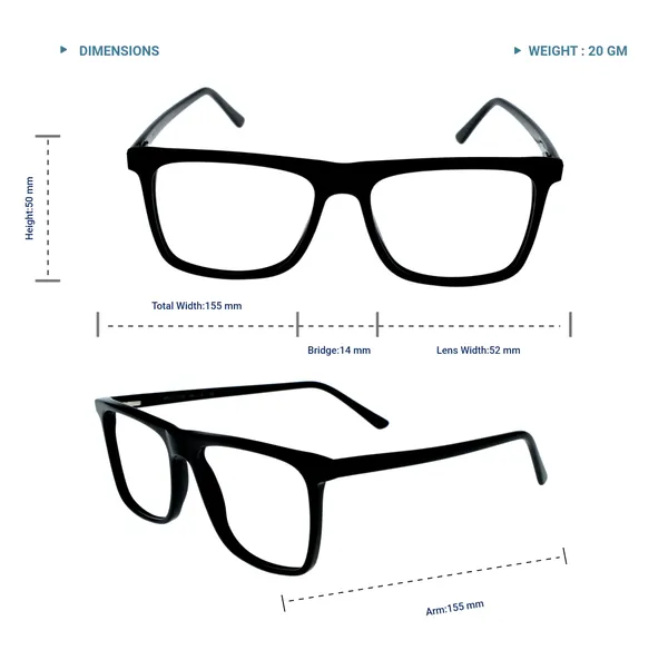 Black_Glossy_Square_Shaped_Premium_Acetate_Full_Rim_Lightweight_Premium_Eye_Frames_For_Unisex_|_Blue_Ray_Zero_Power