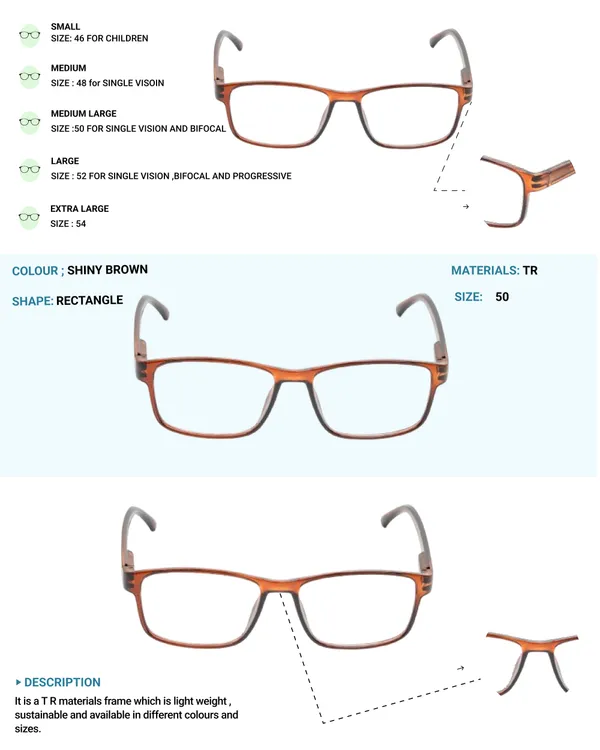 Brown_Recatngle_Shape_Tr_Full_Rim_Frames_Lightweight_Eyeframes_And_Eyewear_For_Unisex_|_Blue_Ray_Zero_Power