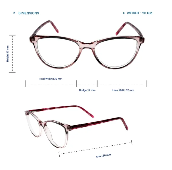 Transparent_Pink_Cat_Eye_Shaped_Premium_Acetate_Full_Rim_Women_Lightweight_Premium_Eye_Frames_For_Unisex_|_Blue_Ray_Zero_Power