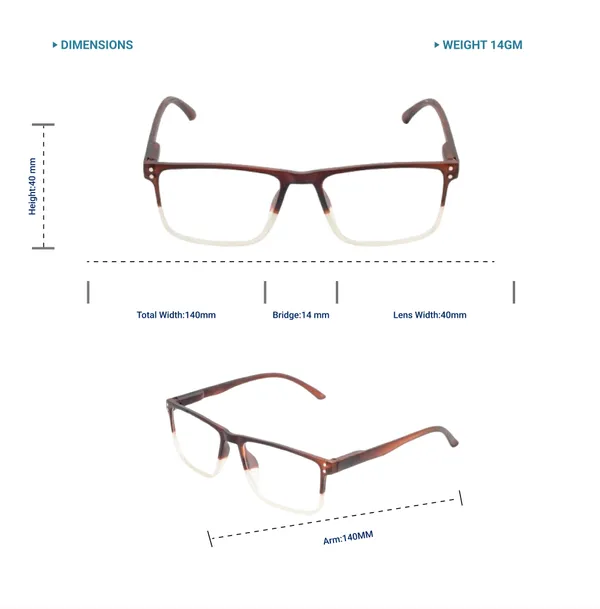Brown_&_White_Square_Shape_Tr_Full_Rim_Frames_Lightweight_Eyeframes_And_Eyewear_For_Unisex_|_Blue_Ray_Zero_Power