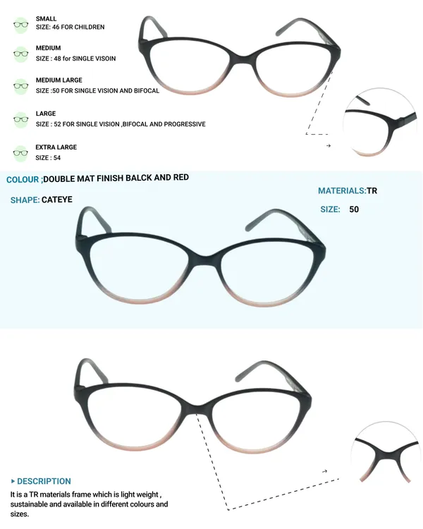 Black_&_Red_Cat_Eye_Shape_Tr_Full_Rim_Frames_For_Girls_Lightweight_Eyeframes_And_Eyewear_For_Unisex_|_Blue_Ray_Zero_Power