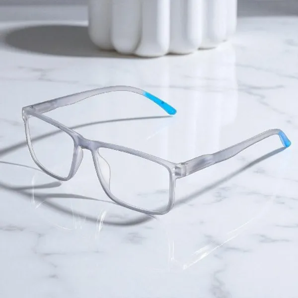 Transparent_&_Gray_&_Blue_Square_Shape_Tr_Full_Rim_Frames_Lightweight_Eyeframes_And_Eyewear_For_Unisex_|_Blue_Ray_Zero_Power