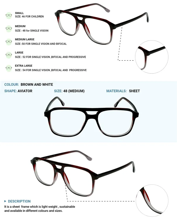 Brown_&_White_Aviator_Shaped_Premium_Acetate_Full_Rim_Lightweight_Premium_Eye_Frames_For_Unisex_|_Blue_Ray_Zero_Power