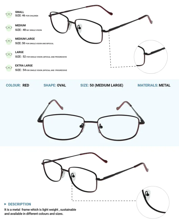 Red_Premium_Metal_Frames_For_Unisex_|_Blue_Ray_Zero_Power