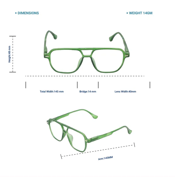Olive_Green_Tr_Full_Rim_Double_Mat_Finish_Eye_Frames_For_Unisex_|_Blue_Ray_Zero_Power