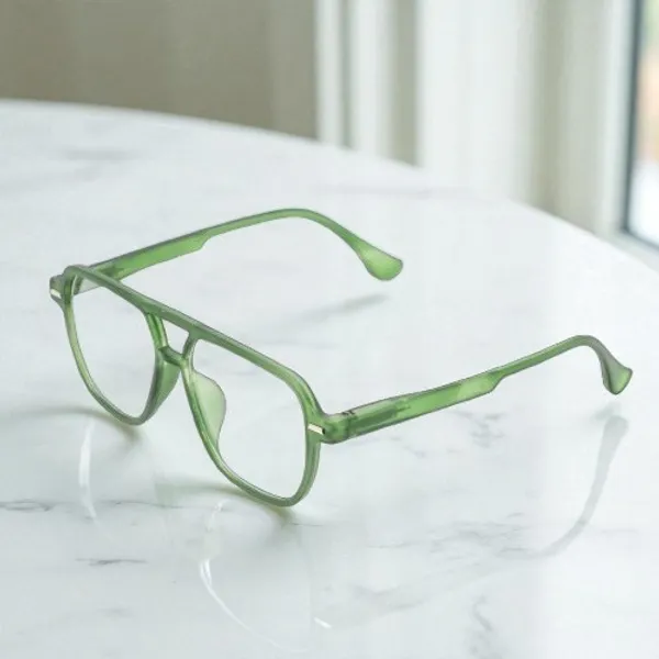 Olive_Green_Tr_Full_Rim_Double_Mat_Finish_Eye_Frames_For_Unisex_|_Blue_Ray_Zero_Power