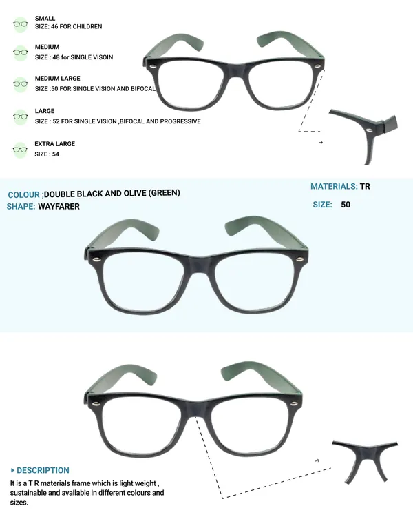 Black_&_Olive_Green_Glossy_Finished_For_Unisex_|_Blue_Ray_Zero_Power