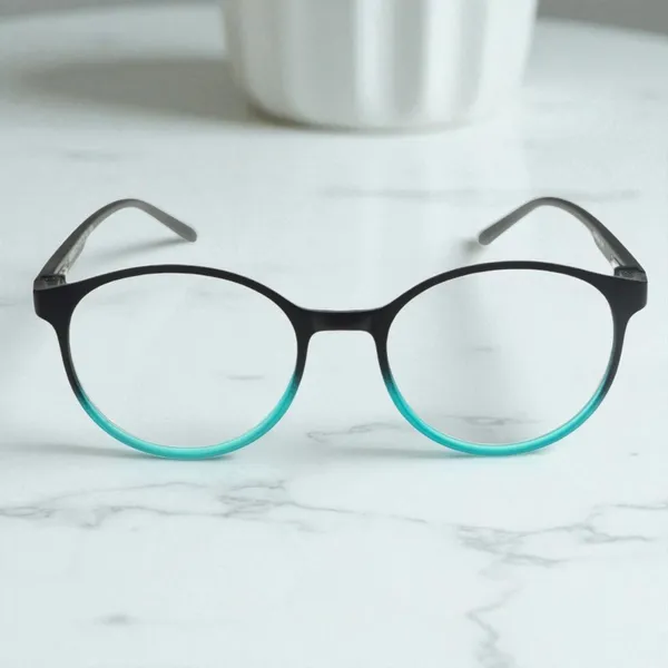 Black_&_Turquoise_Round_Shape_Tr_Full_Rim_Frames_Lightweight_Eyeframes_And_Eyewear_For_Unisex_|_Blue_Ray_Zero_Power