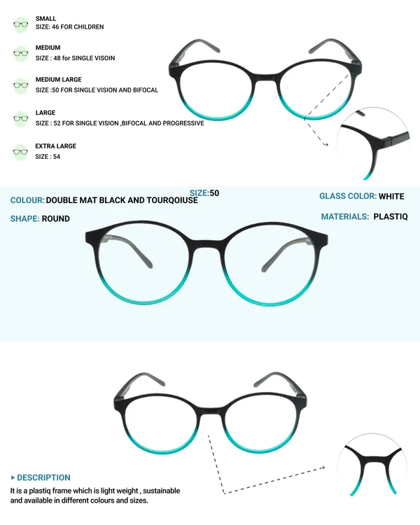Black_&_Turquoise_Round_Shape_Tr_Full_Rim_Frames_Lightweight_Eyeframes_And_Eyewear_For_Unisex_|_Blue_Ray_Zero_Power