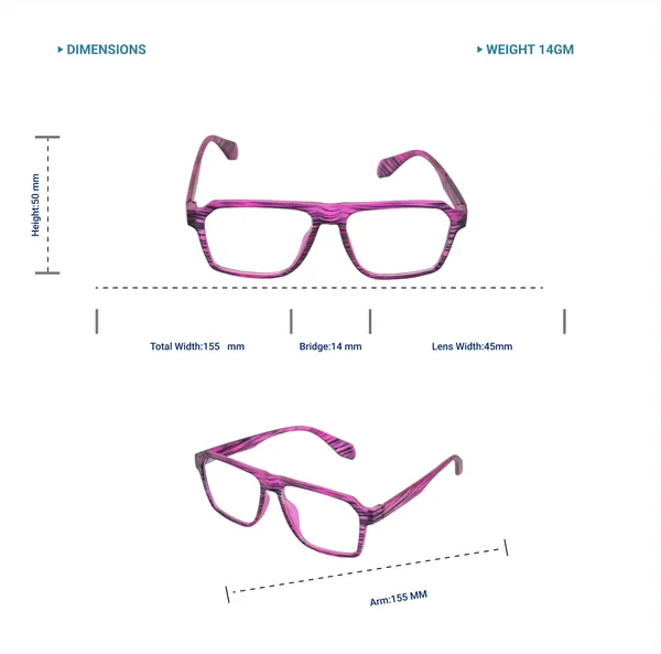 Dark_Pink_Tr_Full_Rim_Mat_Finish_Leopard_Print_Eye_Frames_For_Unisex_|_Blue_Ray_Zero_Power