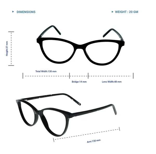 Black_&_White_Cat_Eye_Shaped_Premium_Acetate_Full_Rim_Women_Lightweight_Premium_Eye_Frames_For_Unisex_|_Blue_Ray_Zero_Power