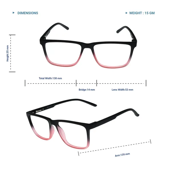 Black_&_Red_Square_Shape_Tr_Full_Rim_Frames_Lightweight_Eyeframes_And_Eyewear_For_Unisex_|_Blue_Ray_Zero_Power
