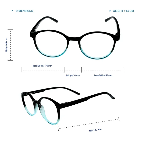 Black_&_Turquoise_Round_Shape_Tr_Full_Rim_Frames_Lightweight_Eyeframes_And_Eyewear_For_Unisex_|_Blue_Ray_Zero_Power