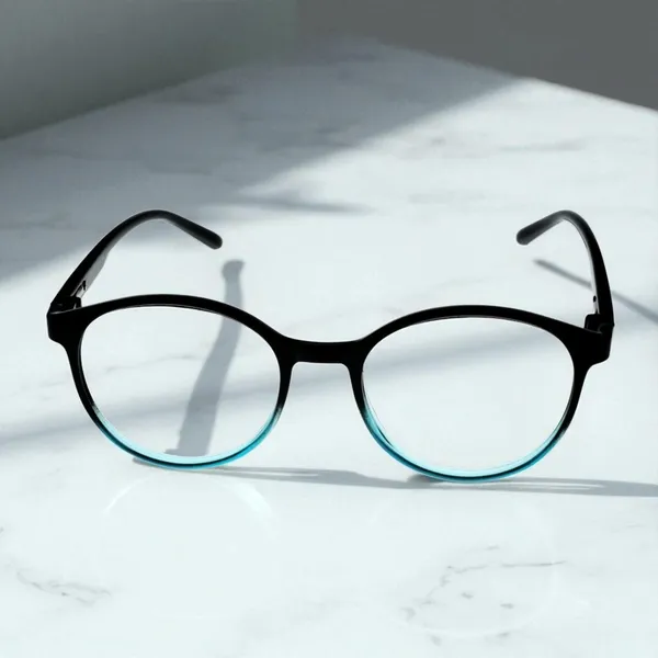 Black_&_Turquoise_Round_Shape_Tr_Full_Rim_Frames_Lightweight_Eyeframes_And_Eyewear_For_Unisex_|_Blue_Ray_Zero_Power