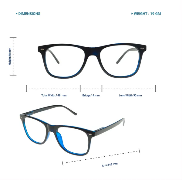 Black_&_Blue_Wayfarer_Shape_Tr_Full_Rim_Frames_Lightweight_Eyeframes_And_Eyewear_For_Unisex_|_Blue_Ray_Zero_Power