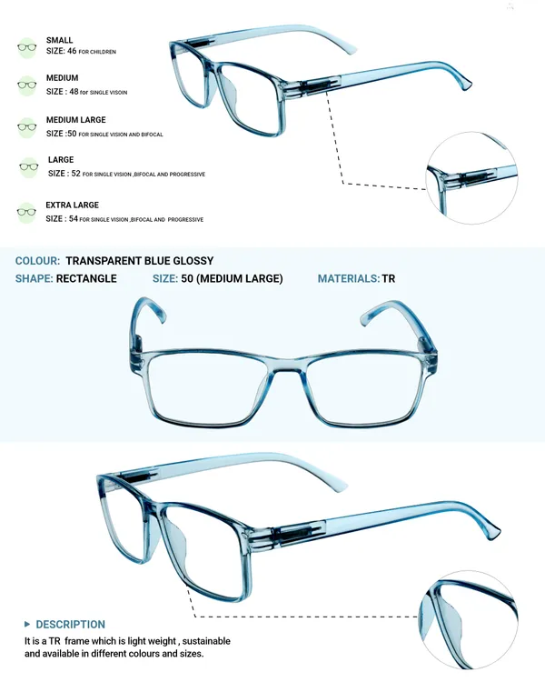 Transparent_&_Blue_Recatngle_Shape_Tr_Full_Rim_Frames_Lightweight_Eyeframes_And_Eyewear_For_Unisex_|_Blue_Ray_Zero_Power
