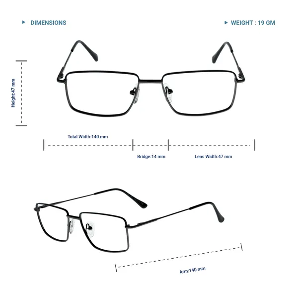 Grey_&_Blue_Premium_Metal_Frames_For_Unisex_|_Blue_Ray_Zero_Power