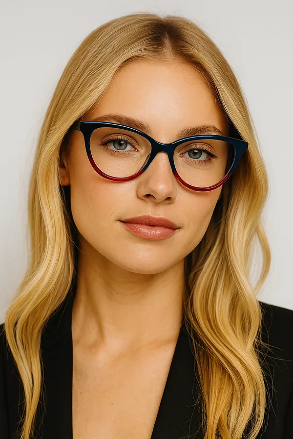 Multicolor_Cat_Eye_Shaped_Premium_Acetate_Full_Rim_Women_Lightweight_Premium_Eye_Frames_For_Unisex_|_Blue_Ray_Zero_Power
