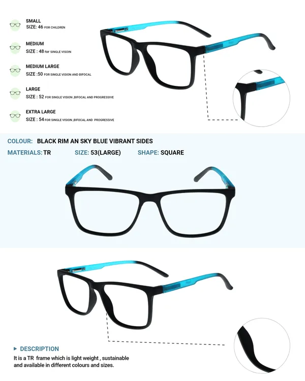 Black_&_Sky_Blue_Square_Shape_Tr_Full_Rim_Frames_Lightweight_Eyeframes_And_Eyewear_For_Unisex_|_Blue_Ray_Zero_Power